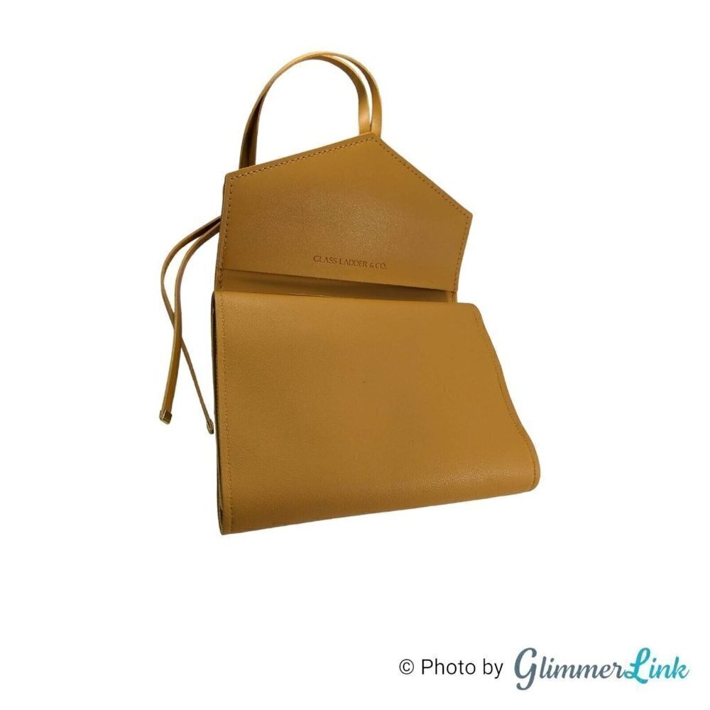 Glass Ladder Co Honey Vegan Leather Katherine Tech Organizer Roll Up Pouch - Picture 10 of 12